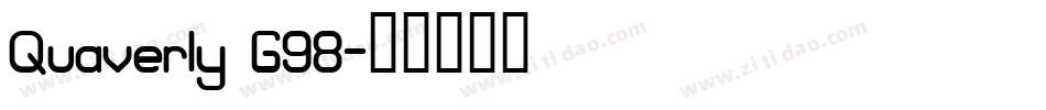 Quaverly G98字体转换